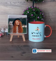 İngilizce Öğretmeni Fotoğraflı Dekoratif Taş, Kupa Bardak Beyaz Hediye Öğretmen Günü Hediyesi (Model 13)