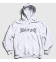 Presmono Unisex Beyaz Logo Cradle Of Filth Kapüşonlu Sweatshirt 33803tt (Beyaz)