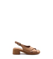 Hakiki Deri Kadın Klasik Sandalet 621ZA916 (Cappuccino)
