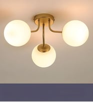 3 Camlı Modern Mutfak Yatak Odası Salon Avize (Gold)