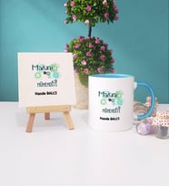 Makine Mühendisi Kupa Bardak Lacivert Dekoratif Taş Baskı (Model 2)
