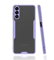 Galaxy A04S Kılıf Zore Parfe Kenarları Pastel Renk Silikon Kılıf (Mor)