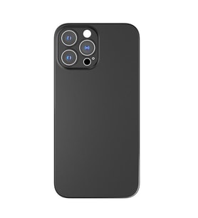 Uyumlu Model Apple iPhone 13 Pro Max Kılıf Ultra İnce Hayalet Sert Kapak (Siyah)