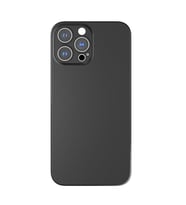 Uyumlu Model Apple iPhone 13 Pro Max Kılıf Ultra İnce Hayalet Sert Kapak (Siyah)