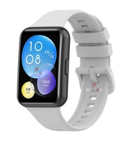 Huawei Watch Fit 2 Uyumlu PureLux Tam Uyumlu Silikon Kordon (Beyaz)