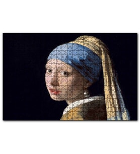 Cakapuzzle İnci Küpeli Kız Yağlıboya Resim  Puzzle Yapboz MDF (Ahşap) (1000 Parça)