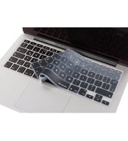 Laptop MacBook Air Pro Klavye Koruyucu 13-15-17inc Avrupa İngilizce A1466 Ombre (Siyah-Gri)