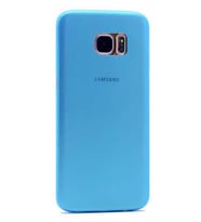 Samsung Galaxy S7 Edge Kılıf A+ Ultra İnce Sert Kapak (Mavi)