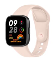Xiaomi Redmi Watch 3 Uyumlu PureLux Soft Silikon Kordon (Pudra)