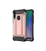 Huawei Y6P Kılıf Crash Zırh Silikon Kılıf (Rose)