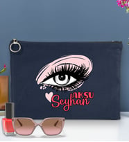 BK Gift Kişiye Özel İsimli-5 Astarlı Portföy Çanta 30x21cm(12 Renk Seçeneği), Baskılı El Çantası, Organizer Çanta (Lacivert)