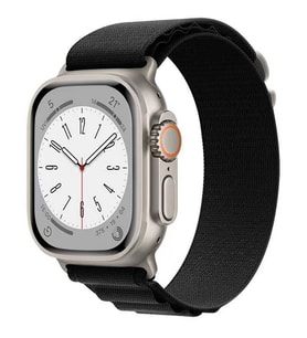Apple Watch Ultra 49mm Zore KRD-74 Hasır Kordon (Siyah)