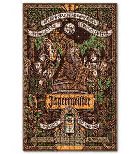 Cakapuzzle Jagermeister İllüstrasyonu 56 Baharat Puzzle Yapboz MDF (Ahşap) (500 Parça)