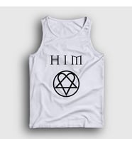 Presmono Unisex Sarı Logo Him Atlet 80748tt (Beyaz)
