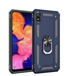 Microsonic Samsung Galaxy A10 Kılıf Military Ring Holder (Lacivert)