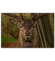 Cakapuzzle Görkemli Geyik Yakın Çekim  Puzzle Yapboz MDF (Ahşap) (255 Parça)