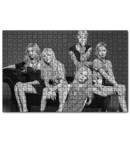 Cakapuzzle Black Pink Kore Pop Siyah Beyaz  Puzzle Yapboz MDF (Ahşap) (500 Parça)