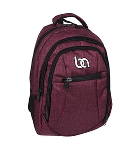 Bagacar 307 Laptop Bölmeli Okul Ve Günlük Sırt Çantası Siyah (Bordo)
