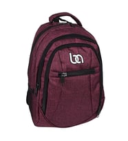 Bagacar 307 Laptop Bölmeli Okul Ve Günlük Sırt Çantası Siyah (Bordo)