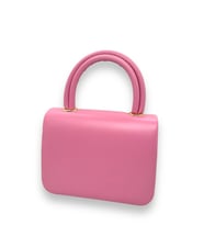 Suni Deri Kadın Omuz ve El Çantası (Pembe)