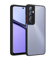 Realme C65 4G Kılıf Mat Yüzey Kamera Korumalı Silikon (Siyah)