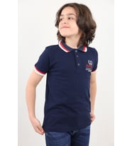 Toontoy Erkek Çocuk Nakışlı Tişört (Lacivert)
