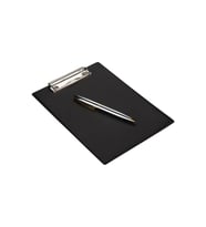 Kapaksız Sekreterlik A5 Pvc 100 Yaprak Kapasiteli Clip Board 17,5x24 cm (Siyah)