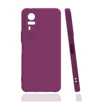 Kvy Vivo Y51 Biye Silikon Kılıf (Mor)