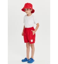 Benittokids Düz Erkek Çocuk Deniz Şortu 7005 (Kırmızı)