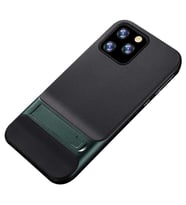 iPhone 11 Pro Standlı Korumalı Lüx Silikon (Yeşil)