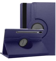 Samsung Galaxy Tab S7 FE T730 T735 T737 Kılıf 360 Dönebilen Standlı Case (Lacivert)