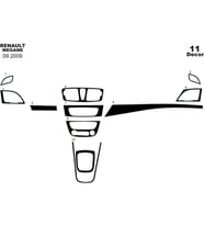 Meriç® Renault Megane 3 Ön Torpido Kaplama Maun 11 Parça 2009-2016 (Piano Black)