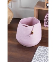 El Yapımı Sepet  Çok Amaçlı Sepet  Banyo, Oda Düzenleyici  (Pembe)