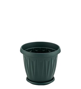 Omnipazar SY-5701 1 litre Plastik Ürgüp Saksı Takım No 1 (Yeşil)