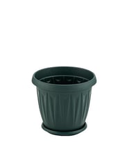 Omnipazar SY-5701 1 litre Plastik Ürgüp Saksı Takım No 1 (Yeşil)