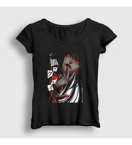 Presmono Kadın Beyaz Yumeko Anime kakegurui T-Shirt 240131tt (Siyah)