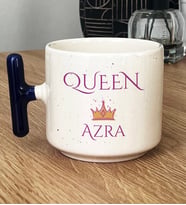 Kişiye Özel Queen Hediye T Kupa Bardak Sevgiliye Hediye (Lacivert)