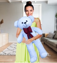 100 cm Papyonlu Büyük Ayıcık (%100 Yerli) (Mavi)