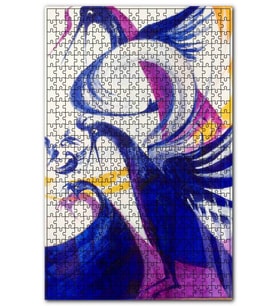 Cakapuzzle Turna Kuşları Çizim Görseli Puzzle Yapboz MDF (Ahşap) (255 Parça)