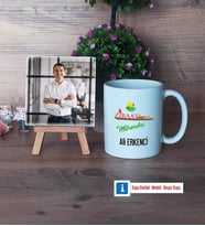 Ziraat Mühendisi Fotoğraflı Dekoratif Taş, Kupa Bardak Beyaz Hediye (Model 1)