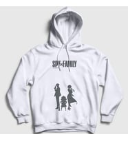 Presmono Unisex Beyaz Poster V2 Anime Spy X Family Kapüşonlu Sweatshirt 318610tt (Beyaz)