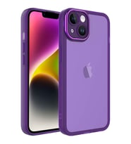 Apple iPhone 14 Kılıf Kamera Korumalı Transparan Zore Post Kılıf (Mor)