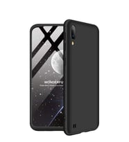 Microsonic Samsung Galaxy M10 Kılıf Double Dip 360 Protective (Siyah)