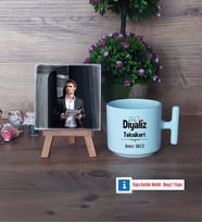 Diyaliz Teknikeri Fotoğraflı Dekoratif Taş, Kupa Bardak Beyaz Hediye (Model 12)