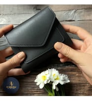 Kadın Cüzdan Yumuşak Derili Kartlık Çanta Aksesuar Hediye Anneye Sevgiliye Kendine (Siyah)