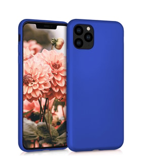 Microsonic Matte Silicone Apple iPhone 11 Pro Max (6.5'') Kılıf (Mavi)