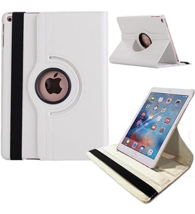 Apple iPad 5 Nesil / 6 Nesil / Air / Air 2 / Pro Uyumlu 9,7 inç Döner Standlı Tablet Kılıfı (Beyaz)