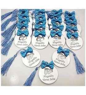 Kişiye Özel Pleksi Bebek Magnet Hatıra (Gümüş)