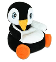 Özgüner Oyuncak Penguen Peluş Bebek Çocuk Koltuğu (Beyaz - Siyah - Turuncu)