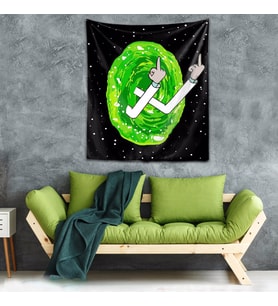 Yıkanabilir Leke Tutmaz Mikropetek Kumaş Sessiz Tepki Duvar Örtüsü Duvar Halısı Tapestry (Siyah)